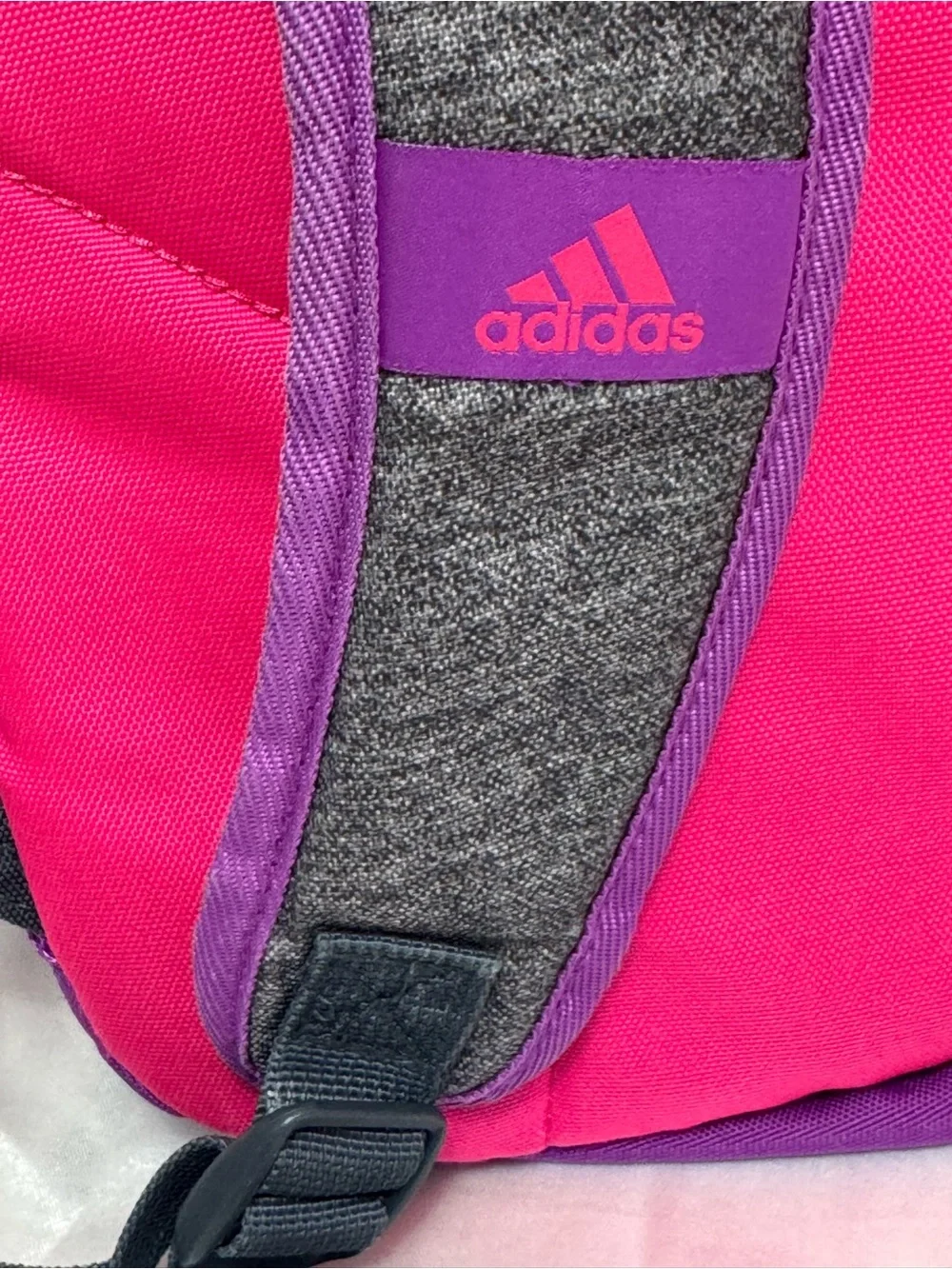 Adidas Foundation Multi-Compartment Backpack Purple Pink Gray